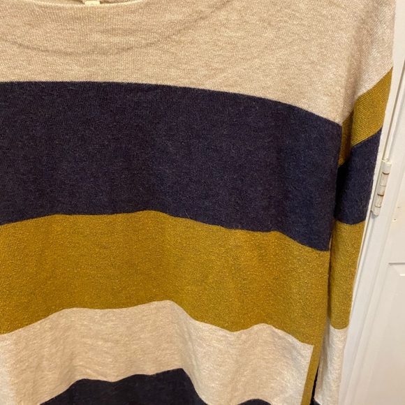 TeeBerry & Weave Color Block Stripe Sweater LS L - Picture 3 of 7